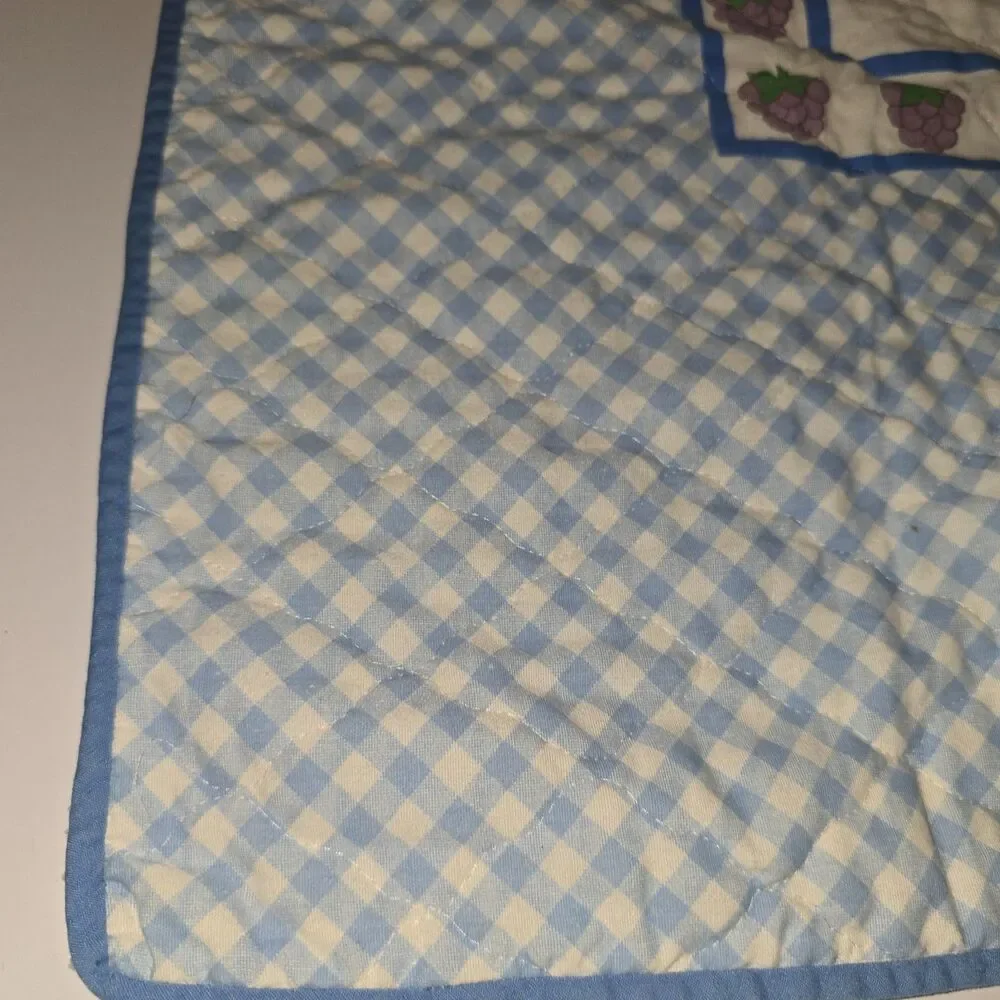 Vtg Huckleberry Pie Strawberry Shortcake Handmade Baby Quilt Blanket 33x42 #219